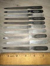 Vintage Triple Cut Steel Nail Files Lot of 10 Satin Edge #H555 New Old Stock USA picture