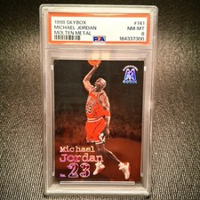 1998-99 Skybox Molten Metal - Supernatural Michael Jordan #141 PSA 8 - NEW GRADE picture