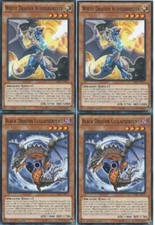 * 2X WHITE DRAGON WYVERBURSTER & BLACK DRAGON COLLAPSERPENT 2X * YUGIOH picture