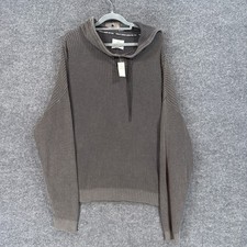 Offline by Aerie Sweater Womens XXL Gray Shaker Knit Cotton Pullover Hoodie NEW picture
