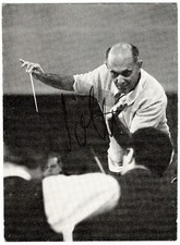 Sir Georg Solti Autograph on Small Print. CoA picture