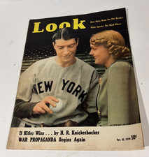 Joe DiMaggio Look Magazine October 10th 1939 With New Bride, World Series WWII picture