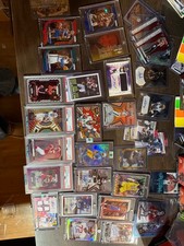 huge 200 card lot with psa slabs and autos picture