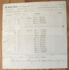 CIVIL WAR 51ST PENNSYLVANIA KILLED IN ACTION BATTLE OF THE WILDERNESS RECEIPT picture
