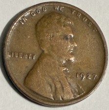 1927 Philadelphia Lincoln Wheat Cent Penny BN3491 picture