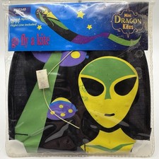 VTG NOS 1998 Go Fly a Kite Mini Dragon Alien 6ft Ripstop Nylon Space UFO #18340 picture