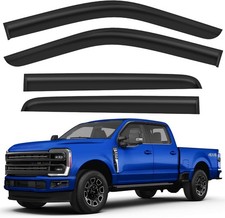 Tape-on Rain Guards for 17-26 Ford F250 to F550 Super Duty Crew Cab | Polycar... picture