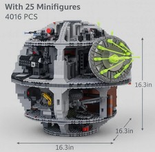 NEW 4016PCS Death Star Creative Model Building Blocks Set WITH ALL FIGS picture