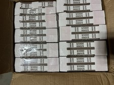 Qty. 20,000 - $5,000 Brown Self-Sealing Currency Straps / Bands picture