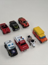 Vintage Galoob Micro Machines Vehciles Cars Truck SUV Police Car Lot of 7 picture