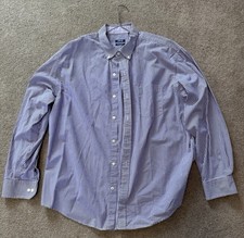 IZOD Premium Essentials Men's XL Long Sleeve Button Down Gingham Shirt Purple picture