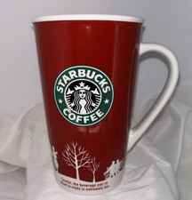 Vtg Starbucks 2006 Christmas Carolers Holiday Mug 16oz Grande Coffee Red White picture