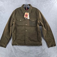 Woodroad Gear Co Ranch Hand Waxed Canvas Trucker Jacket Mens Medium Loden Green picture