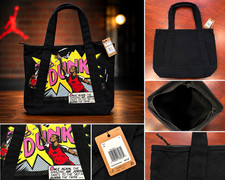 Nike Air Jordan Dunk Comic Tote Bag Black Canvas Jumpman NWT Rare picture