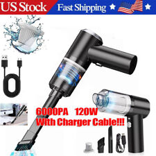 120W Cordless Handheld Vacuum Cleaner Car Home Auto Rechargeable Wet Dry Duster picture