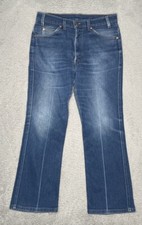 Vintage Levis Jeans Mens 34x30 Straight Leg Blue Denim Orange Tab Made In USA picture