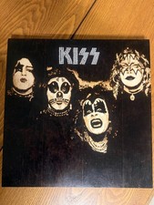 Wood burning art pyrography: Handmade KISS wood burning picture