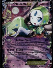 Meloetta EX Ultra Rare Legendary Treasures Radiant Collection RC11/RC25 Holo Pok picture