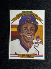 ‼️VINTAGE ARTWORK‼️1982 Donruss DK Rod Carew #8 California Angels ROY MVP HOF picture