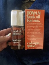 Vintage NOS Jovan Musk Oil Men’s 3oz Cologne :Note Sprayer Replaced With A Cork picture