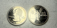 1999 S clad proof quarter Pennsylvania.  picture