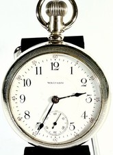 Antique Waltham 18s Pocket Watch P.S. Bartlett 17J Adjusted Dueber 1908 RUNS -5B picture
