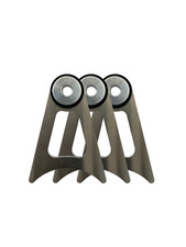 GSI Weld On 2.5 x 3.0 Stainless Exhaust Hanger  500°F Silicone Bushing 3 Pack picture