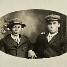 Antique RPPC Real Photograph Postcard Handsome Dapper Young Men ID Parks Funk picture