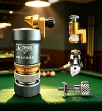 LUXURY NEW VANWUISLE Metal Billiard Cue Tip Trimmer Corrector Repair Tool 4 IN 1 picture