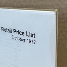 NOT COPY - From 1977 Apple Computer II Price List - RARE Vintage Apple-fan picture