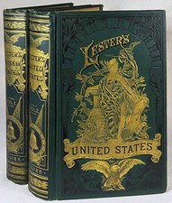 1883 LESTER'S HISTORY OF THE UNITED STATES Decorative Antique Victorian Book Set picture