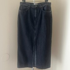 AGOLDE Leif Longline Denim Maxi Skirt Size 29 picture