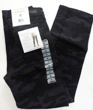 Social Standard by Sanctuary Women's Black Camo Skinny Ankle Jeans 4 picture