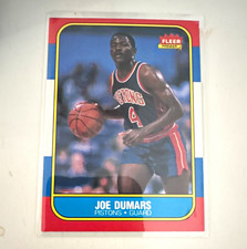 Fleer 1986-87 Joe Dumars Rookie Base Set #27 Detroit Pistons NBA picture