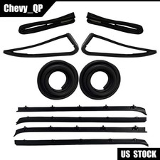 Complete Door Window Weatherstrip Seals Set Kit Fits 1984-1991 Chevy GMC C10 K10 picture