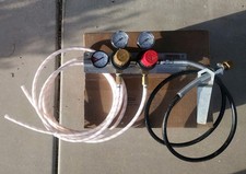 Taprite Dual Regulator w/ Gauge series 5740 High Pressure Co2 Gas Hose Attached  picture