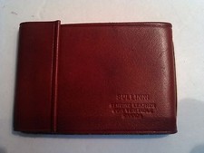 VINTAGE - SULLINNI - BIFOLD CARD HOLDER - LEATHER - RARE picture