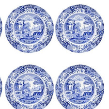 Spode Blue Italian set of 4 dinner plates---5601--- picture