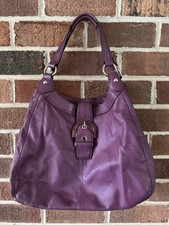 Authentic Coach SoHo Grape Leather Shoulder Bag (style number F17092) y2k picture