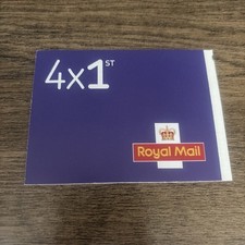 Royal Mail 1st Class Stamps - x4 Stamps / 1 Book picture
