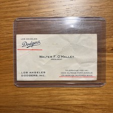 Vintage Walter F. O'Malley Los Angeles Dodgers Owner Business Card  picture