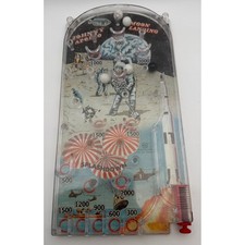 Vintage Marx Johnny Apollo Moon Landing Pinball Game Tin Litho Space Toy picture