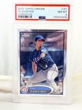 2012 Topps Chrome YU DARVISH RC Variation SSP PSA 8 MINT 151 Rookie Card picture