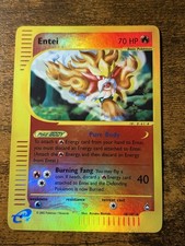 Entei 10/147 Reverse Holo Rare Pokémon Aquapolis E Reader TCG Card 2003 picture