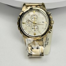 Fossil Dean Chronograph Gold Tone Stainless Steel Watch FS4867IE New in Box picture