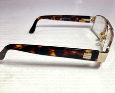 Wide Guyz Gold & Havana SHANK Eyeglasses 60-15-150 Frames picture