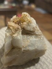 Natural White Quartz Crystal Cluster Raw Stone Mineral Rough Specimen 4.5