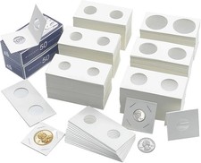 600PCS Coin Flips in 6 Sizes Cardboard Holders for Colletors 2x2 picture