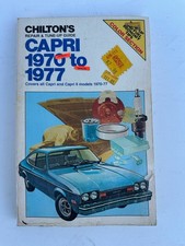 CHILTON's REPAIR & TUNE-UP GUIDE CAPRI 1970 to 1977 Repair Manual Vintage Auto picture