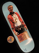 RARE DOUBLE SIGNED Frankie Hill Skateboard Deck HOOK Peter Pan Limited Edition picture